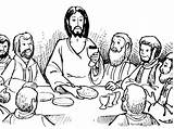 Supper última Disciples Meal Activities Lords Bestcoloringpagesforkids sketch template