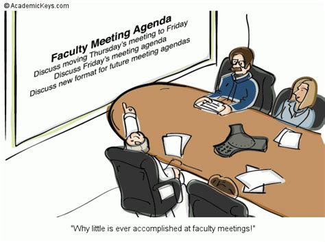 Cartoon 78 Why Little Is Ever Accomplished At Faculty Meetings