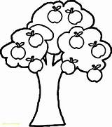 Apple Tree Coloring Pages Color Printable Getcolorings sketch template