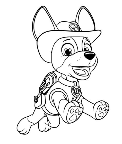 tracker paw patrol coloring pages  coloring pages sexiz pix