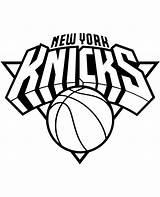 Knicks Logo Coloring York Basketball Pages Print Printable Topcoloringpages sketch template