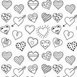 Heart Coloring Printable Pages Hearts Stickers Meinlilapark Mandala Pattern sketch template