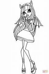 Monster High Rochelle Coloring Pages Drawing Printable Supercoloring Goyle Lineart Manga sketch template