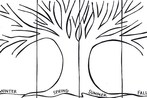 art  teaching  kindergarten blog seasons tree