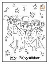 Coloring Pages Babysitting Babysitter Template Getcolorings Printable sketch template