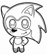 Sonic Colorear Chibi Hedgehog Dibujos Sonico Chao Coloringonly Werehog sketch template