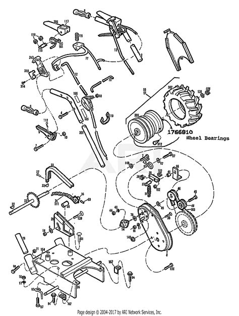 troy bilt  hp  elec sn   parts diagram  main assembly