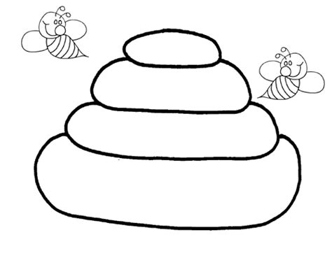 beehive coloring page clipart  clipart