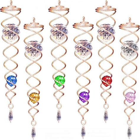 crystal twisters copper tails wind spinner accessory  sun catcher
