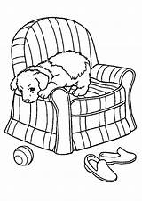 Coloring Sofa Pages Pup Chair Puppy Printable Color Slipcover Getcolorings Print Getdrawings sketch template