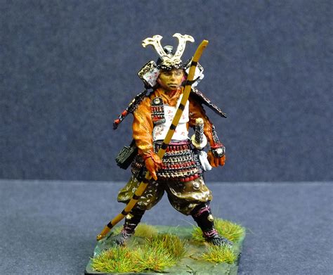 samurai archer  mm metal scale painted  bob hornsby samurai military figures samurai gear