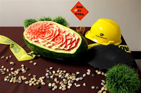 construction themed corporate retirement party