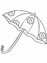 Umbrella Coloring Pages Spring Color Para Kids Printable Chuva Raindrop Book Guarda sketch template