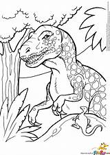 Rex Indominus Jurassic Coloring Getdrawings Drawing sketch template