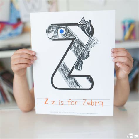 animal alphabet    zebra craft