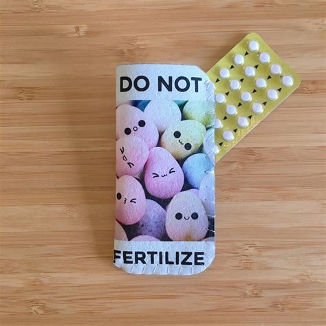 Funny Birth Control Case Birth Control Pill Sleeve Mini Pill Etsy