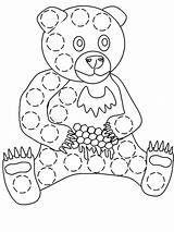 Coloring Dauber Pages Bear Popular Teddy sketch template
