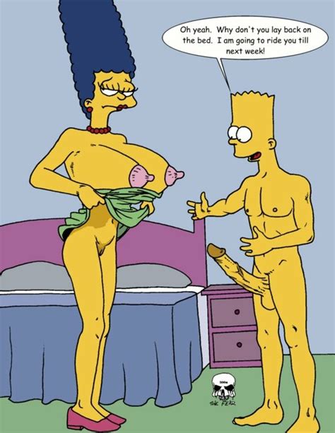 rule 34 bart simpson breasts clothes color female human indoors male marge simpson nipples