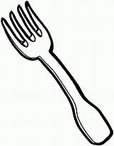 Fork Spoon Clipart Cliparts Library Clip sketch template