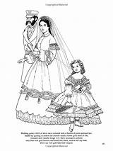 Coloring Pages Civil War Fashion Book Dover Fashions Books Amazon Tierney Tom Costume Colouring Sheets Wedding Printable Color Carnaval Adult sketch template