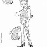 Monster High Coloring Pages Fusion Freaky Neighthan Rot Printables Sirena Femur Bonita Hellokids Boo Von Kinley Wolf Color Avea Trotter sketch template