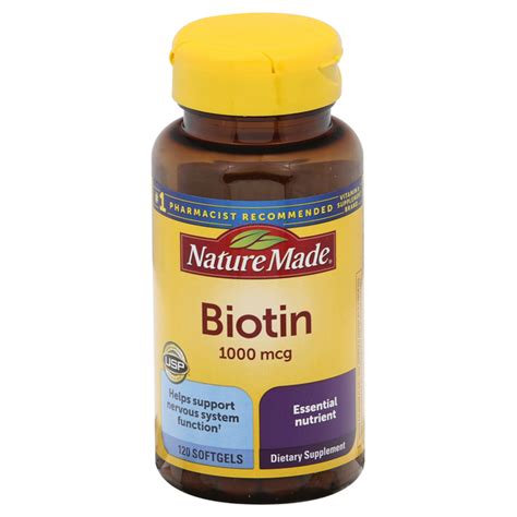 Save On Nature Made Biotin 1000 Mcg Dietary Supplement Softgels Order