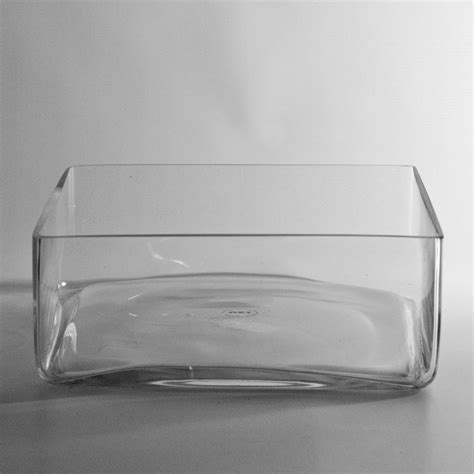 Glass Square Vase 8 X8 X4
