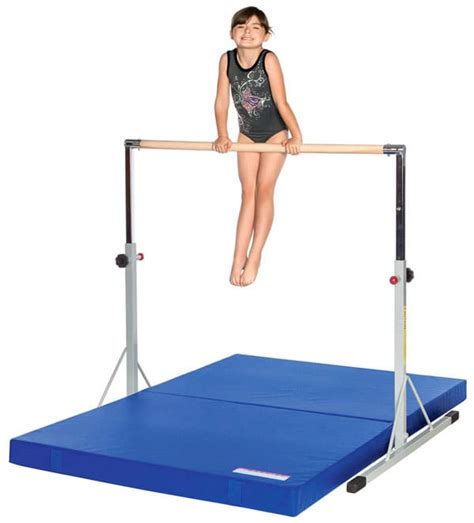 gymnastics high bar  mat combo  kids extra stable