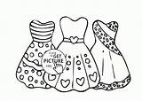 Coloring Pages Dress Dresses Girls Printable Girl Cool Elementary Stick Clothes Lace Drawing Polka Figure Dot Students Mannequin Kids Print sketch template