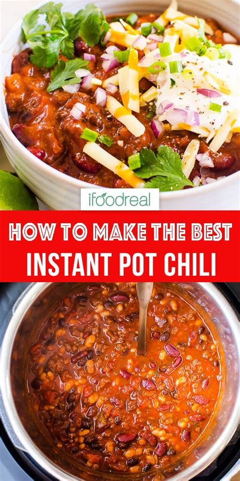 instant pot chili  ground beef canned  dry beans    pantry staples