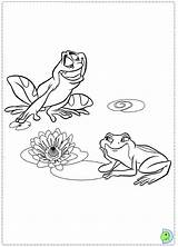 Frog Coloring Princess Dinokids Close Print sketch template