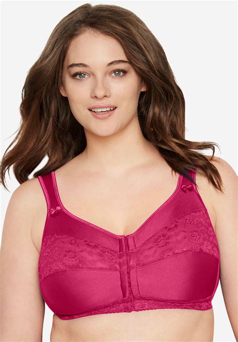 easy enhancer® front close bra by comfort choice® plus size intimates