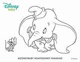 Dumbo Coloring Pages Disney Color Bathtub Cartoon Getdrawings Getcolorings Pacifier Top Colorings sketch template