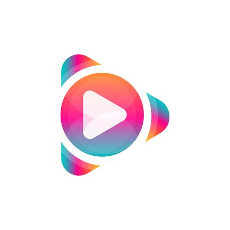 video player media player logo design  vector art  vecteezy