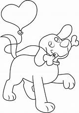 Clifford Bone Coloring Balloon Heart Pages Dog Printable Red Big Categories Coloringpages101 sketch template