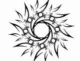 Tribal Tattoo Flower Clipart Designs Sun Library sketch template