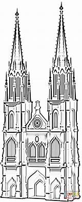 Ausmalbilder Ausmalen Kirche Malvorlage Malvorlagen Dom Kölner Cathedral Catedral Köln Colonia Supercoloring Skizzen Zeichnen Koln Kathedrale Kinder Wappen sketch template