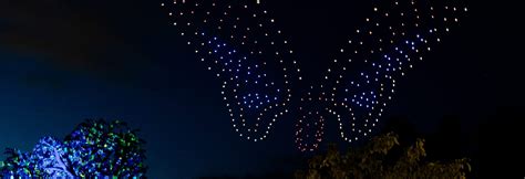 dollywood drone light show debuts     drone girl