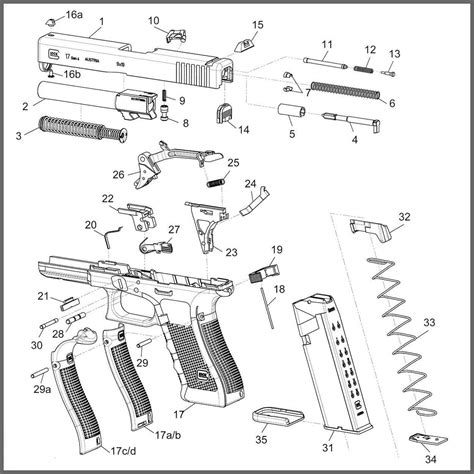 glock  generation  exploded view diagram muzzle  rezfoods resep masakan indonesia