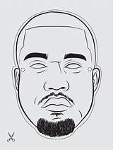 Kanye Rappers Rap Cent sketch template