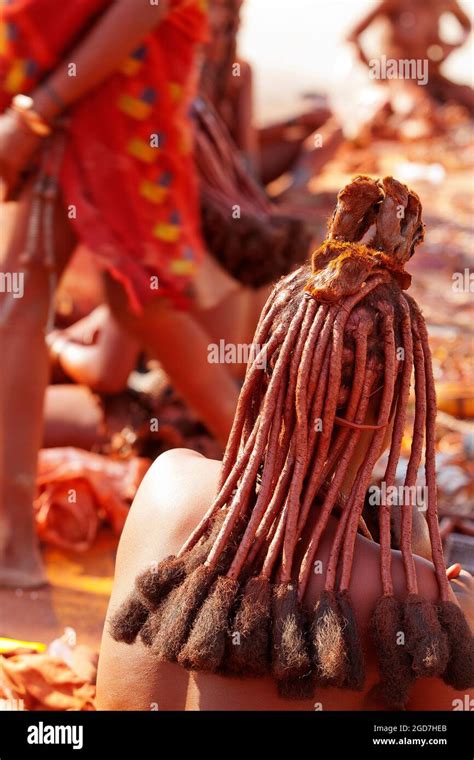 Woman From The Himba Tribe At Outjo Town Kunene Region Northern