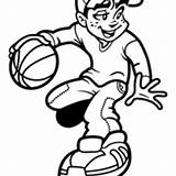 Basquete Jogador Menino Tudodesenhos Desenho sketch template