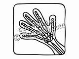 Clipart Ray Hand Cliparts Library sketch template