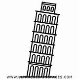 Pisa Turm Ausmalbilder sketch template