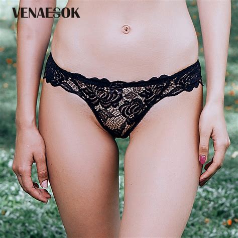 2018 Fashion Black Lace Panties Women Lingerie Embroidery Soft Panty