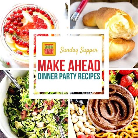 easy recipes   dinner party sunday supper movement