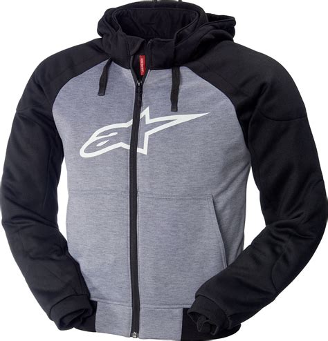 buy alpinestars chrome sport hooded motorcycle jacket louis motorcycle clothing  technology