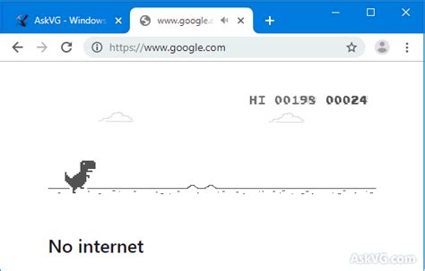 tip play hidden secret dinosaur game  google chrome  internet required askvg