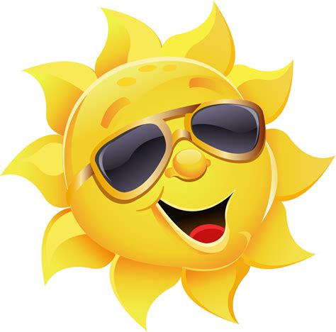 Sun Emoji Sun With Sunglasses Clip On Sunglasses Clip Art Library
