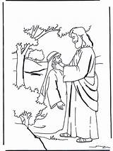 Jesus Coloring Heals Pages Testament Blind Man Healing Bible Books Hand Withered Bartimaeus Preschool Colouring Sheet Activity Printable Popular Demon sketch template